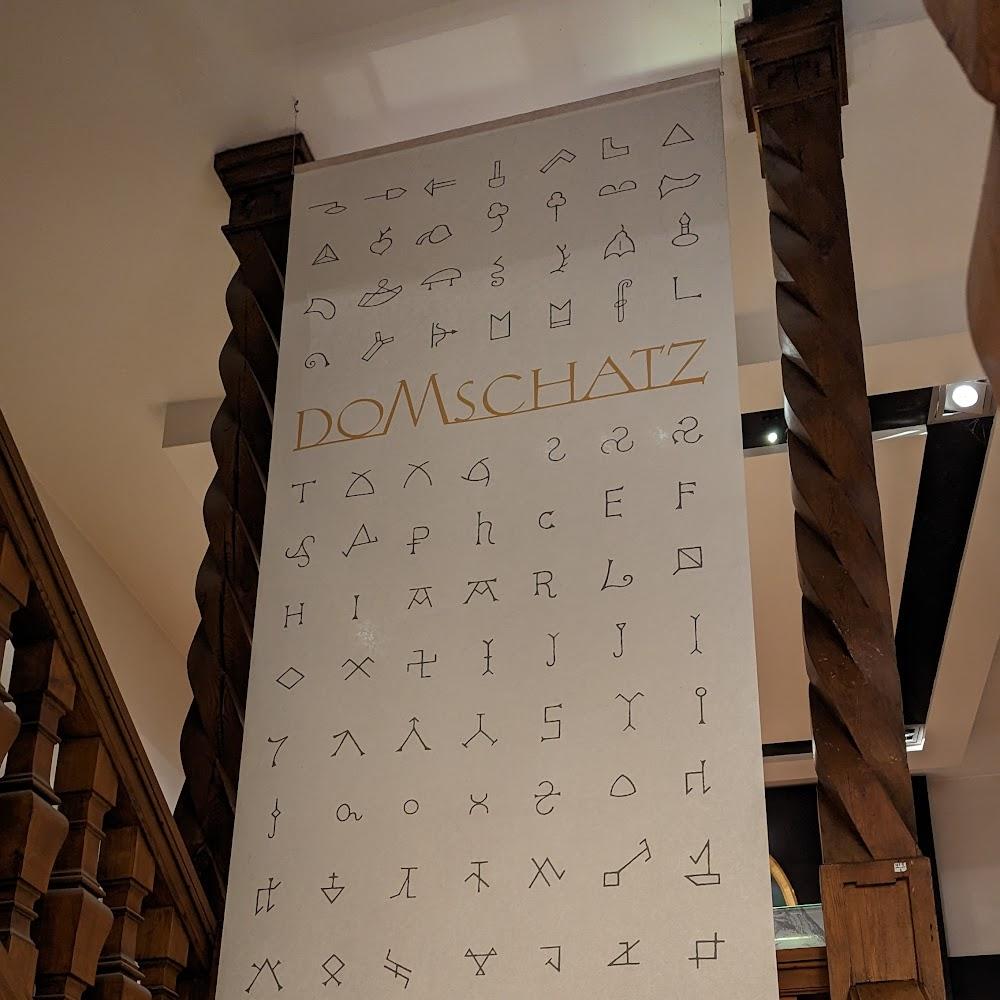 A sign with an alphabet of symbols, 